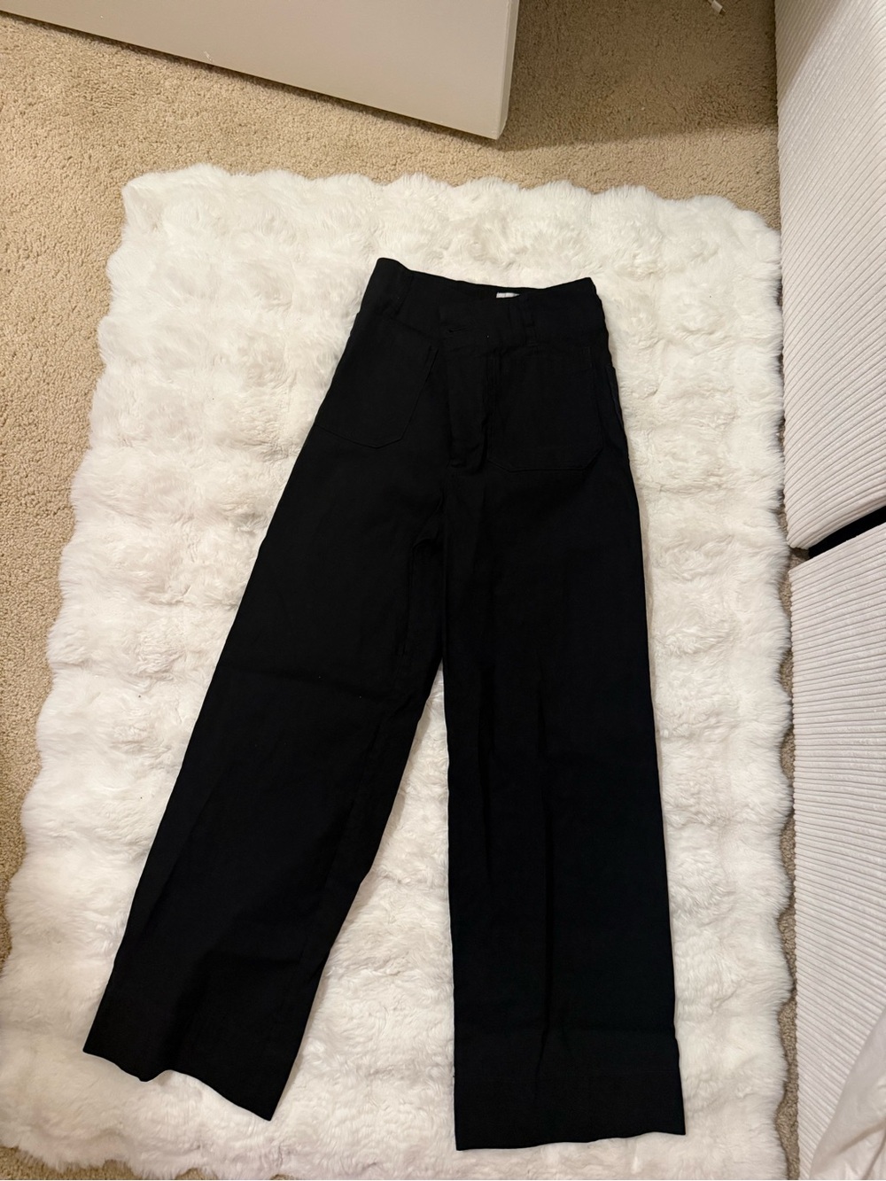 Women's Wide-Leg Black Pants Anthropologie MAEVE BRAND size 26